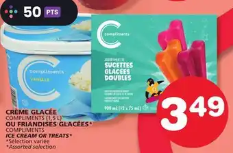 Marches Tradition COMPLIMENTS (1,5 L) COMPLIMENTS ICE CREAM OR TREATS offer
