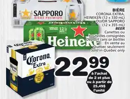 Marches Tradition CORONA EXTRA, HEINEKEN (12 x 330 mL) OR SAPPORO BEER offer