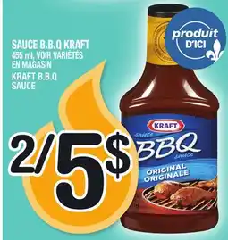Marche Ami SAUCE B.B.Q KRAFT |KRAFT B.B.Q SAUCE offer