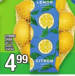 Marche Ami CITRONS CHOIX | CHOICE LEMONS offer