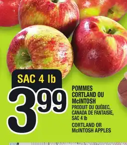 Marche Ami POMMES CORTLAND OU McINTOSH | CORTLAND OR McINTOSH APPLES offer