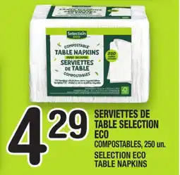 Marche Ami SERVIETTES DE TABLE SELECTION ECO | SELECTION ECO TABLE NAPKINS offer