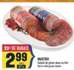 Marché Adonis MASTRO SALAMI DE GÊNES DOUX OU FORT | MASTRO HOT OR MILD GENOA SALAMI offer