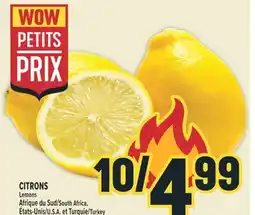 Marché Adonis CITRONS | LEMONS offer