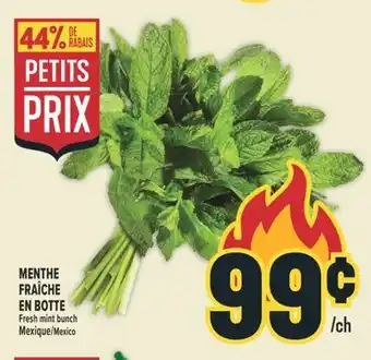Marché Adonis MENTHE FRAÎCHE EN BOTTE | FRESH MINT BUNCH offer