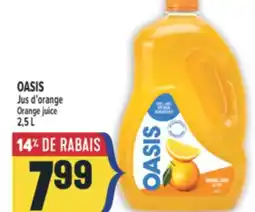 Marché Adonis OASIS JUS D'ORANGE | OASIS ORANGE JUICE offer