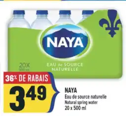 Marché Adonis NAYA EAU DE SOURCE NATURELLE | NAYA NATURAL SPRING WATER offer