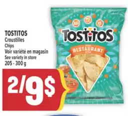 Marché Adonis TOSTITOS CROUSTILLES | TOSTITOS CHIPS offer