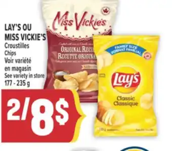 Marché Adonis LAY'S OU MISS VICKIE'S Croustilles | LAY'S OR MISS VICKIE'S Chips offer