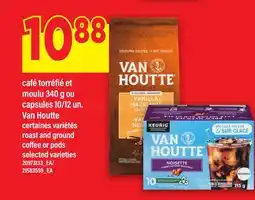 Maxi CAFÉ TORRÉFIÉ ET MOULU 340 G OU CAPSULES 10/12 UN. VAN HOUTTE | ROAST AND GROUND COFFEE OR PODS offer