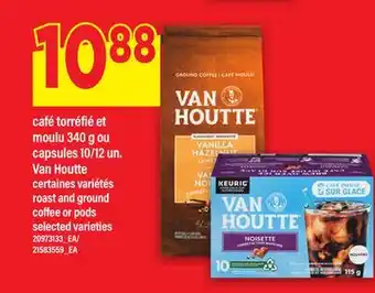 Maxi CAFÉ TORRÉFIÉ ET MOULU 340 G OU CAPSULES 10/12 UN. VAN HOUTTE | ROAST AND GROUND COFFEE OR PODS offer