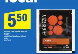 Maxi SAUMON COHO FUMÉ ET TRANCHÉ GRIZZLY | SMOKED AND SLICED COHO SALMON, 600 g offer