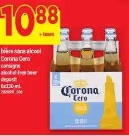 Maxi BIÈRE SANS ALCOOL CORONA CERO CONSIGNE, | ALCOHOL-FREE BEER 6X330 ML offer