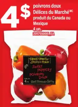 Maxi POIVRONS DOUX DÉLICES DU MARCHÉ, 4 un offer