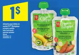 Maxi ALIMENTS POUR BÉBÉS EN SACHET PC BIOLOGIQUE | BABY FOOD POUCH, 128 mL offer