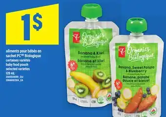 Maxi ALIMENTS POUR BÉBÉS EN SACHET PC BIOLOGIQUE | BABY FOOD POUCH, 128 mL offer