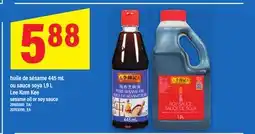 Maxi HUILE DE SÉSAME 445 ML OU SAUCE SOYA 1,9 L LEE KUM KEE | sesame oil or soy sauce offer