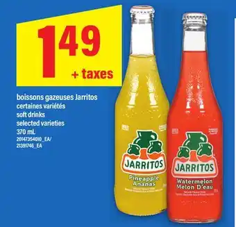Maxi BOISSONS GAZEUSES JARRITOS, 370 mL offer