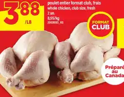 Maxi POULET ENTIER FORMAT CLUB, 2 un offer