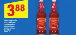 Maxi SAUCE AUX PIMENTS DOUX COCK BRAND, 650/720 mL offer