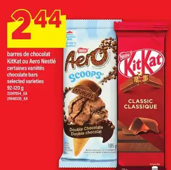 Maxi BARRES DE CHOCOLAT KITKAT OU AERO NESTLÉ | CHOCOLATE BARS, 92-120 g offer