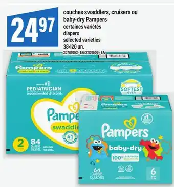 Maxi COUCHES SWADDLERS, CRUISERS OU BABY DRY PAMPERS, 38-120 un offer