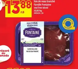 Maxi FOIE DE VEAU TRANCHÉ FAMILLE FONTAINE offer