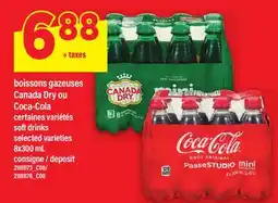 Maxi BOISSONS GAZEUSES CANADA DRY OU COCA-COLA | SOFT DRINKS, 8x300 mL offer