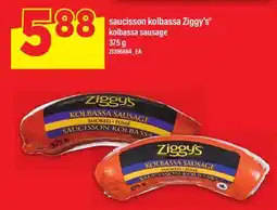 Maxi SAUCISSON KOLBASSA ZIGGY'S | KOLBASSA SAUSAGE, 375 G offer