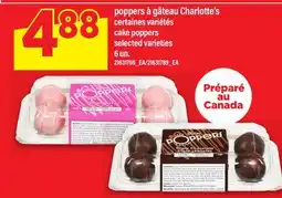 Maxi POPPERS À GÂTEAU CHARLOTTE'S | CAKE POPPERS, 6 UN offer