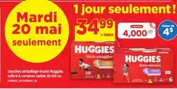 Maxi COUCHES EMBALLAGE ÉCONO HUGGIES TAILLE N-8 200 UN. TAILLE N-8, 60-200 UN offer