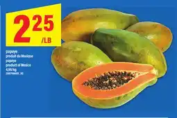 Maxi PAPAYE PRODUIT DU MEXIQUE PAPAYA, 4,96/kg offer