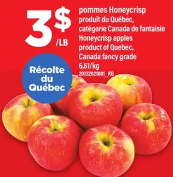 Maxi POMMES HONEYCRISP PRODUIT DU QUÉBEC, 6,61/kg offer