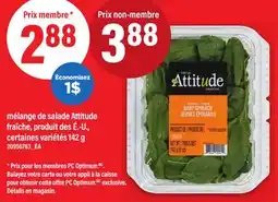 Maxi MÉLANGE DE SALADE ATTITUDE FRAÎCHE, 142 G offer