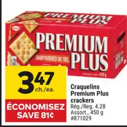 Giant Tiger Craquelins Premium Plus crackers offer