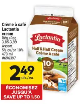 Giant Tiger Lactantia cream offer