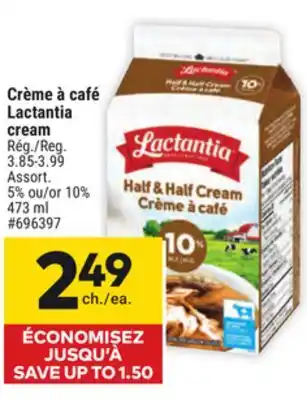 Giant Tiger Lactantia cream offer