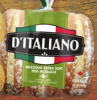 Giant Tiger D'Italiano crustini or sausage buns offer