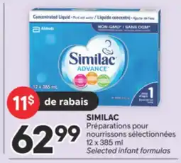 Brunet SIMILAC Préparations pour nourrissons sélectionnées offer