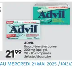 Brunet ADVIL Ibuprofène sélectionné 200 mg liqui-gel, 110 - 115 comprimés offer