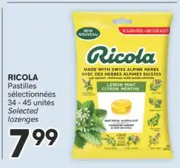 Brunet RICOLA Pastilles sélectionnées offer