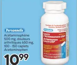 Brunet Personnelle Acétaminophène 500 mg, douleurs arthritiques 650 mg offer
