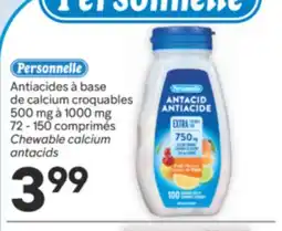 Brunet Personnelle Antiacides à base de calcium croquables 500 mg à 1000 mg 72 - 150 comprimés offer