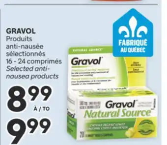 Brunet GRAVOL Produits anti-nausée sélectionnés offer