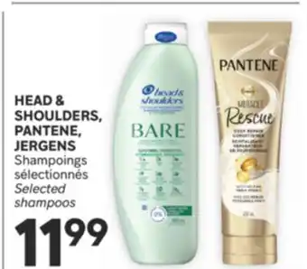 Brunet HEAD & SHOULDERS, PANTENE, JERGENS Shampoings sélectionnés offer