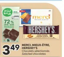 Brunet MERCI, MIEUX-ÊTRE, HERSHEY'S Chocolats sélectionnés offer