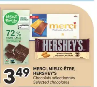 Brunet MERCI, MIEUX-ÊTRE, HERSHEY'S Chocolats sélectionnés offer