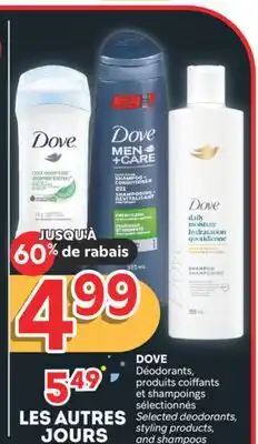 Brunet DOVE Déodorants, produits coiffants et shampoings sélectionnés offer