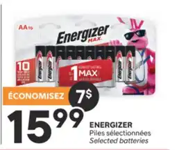 Brunet ENERGIZER Piles sélectionnées offer