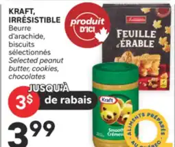 Brunet KRAFT, IRRÉSISTIBLE Beurre d'arachide, biscuits sélectionnés offer